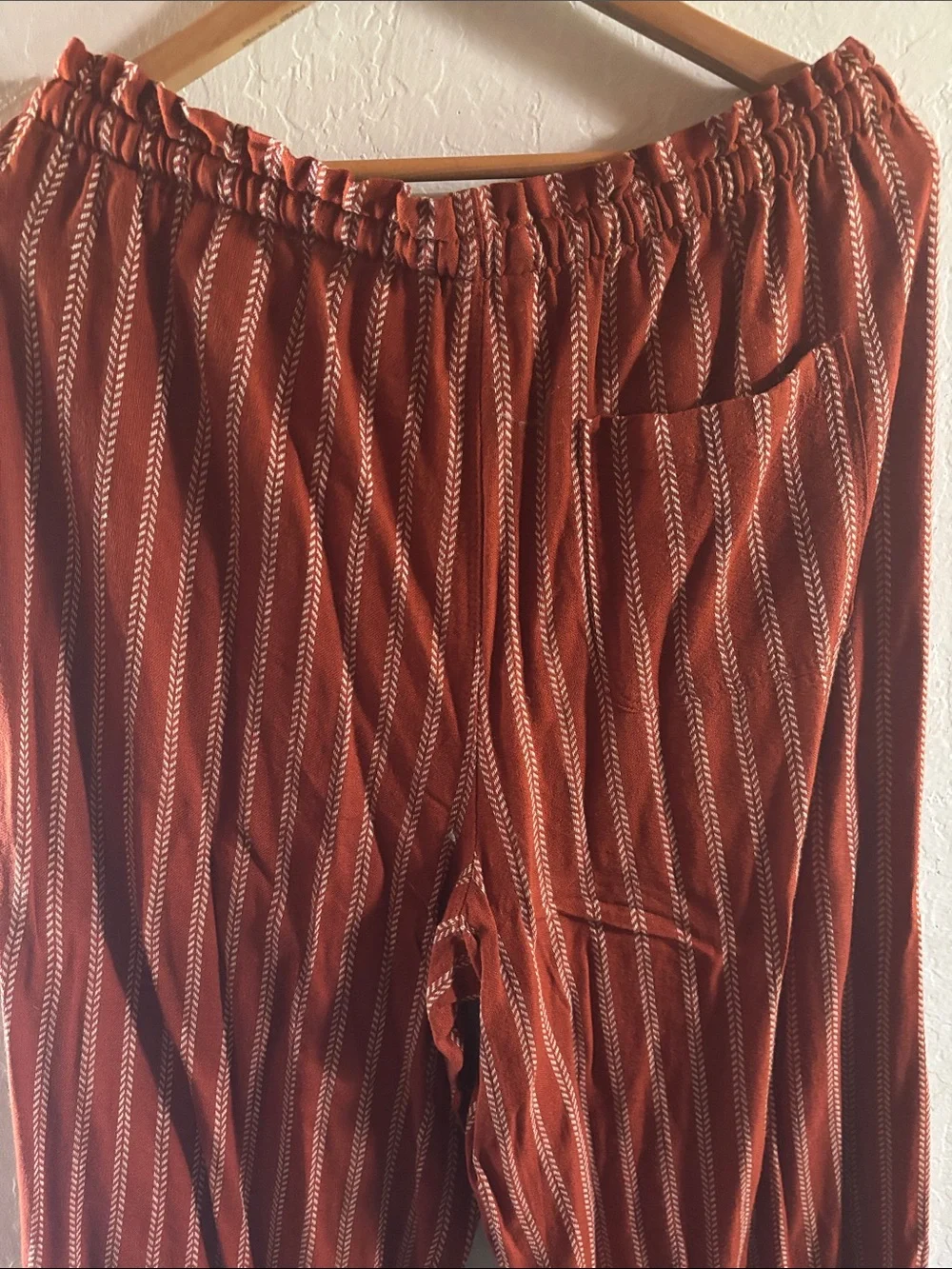 Sonoma Burnt Orange Striped woman’s Drawstring Joggers